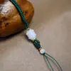 Cordón para Colgante de Jade Aventurina Tejido a Mano, Cordón para Colgante de Jade con Hebilla de Seguridad Ajustable para Hombres y Mujeres