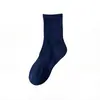 Calcetines para Hombre y Mujer, Algodón Puro, Sin Costuras, Media Pantorrilla, Apilables, Todas las Estaciones, Antibacterianos, Resistentes al Olor, No Hacen Bolitas, Duraderos, Calcetines Deportivos Blancos Lisos