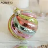 Bola de Cristal Colorida de 8CM con Purpurina, Bola Colgante para Decoración de Árbol de Navidad, Adorno de Bola Hueca, Decoración Festiva