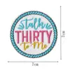 Tema de Bar Transfronterizo Tela de Bordado de Letras Inglesas Coloridas Ropa Bordada por Computadora Lista para Usar Accesorios para Ropa Parche