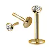 Produtos em Estoque do Fabricante, Populares na Europa e América, Piercings Studs de Aço Inoxidável com Rosca Interna e Cravejados com Diamantes, Piercings para Lábio, Piercings para Hélice da Orelha, Joias para Body Piercing