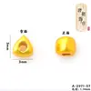 Accesorios de bricolaje de oro antiguo, cuentas enrolladas, cuentas sueltas, espaciador, oro roto, redondo, estrella de cinco puntas, luna, corazón de melocotón, cuentas de oro