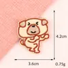 Parche Bordado Termofusible de Animales de Dibujos Animados Pegatinas de Tela Coreanas DIY Souvenir Hecho a Mano Pegatinas de Parche Accesorios Etiquetas de Tela para Planchar
