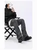Pantalones Plisados para Hombre, Marca de Moda, Estilo Funcional, Pantalones Deportivos Sueltos Casuales de Secado Rápido, Estilo con Vibras de Diseño High Street Americano