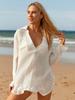 Bikini sexy europeo y americano verano vacaciones junto al mar playa blusa protección solar aguas termales camisa holgada fábrica mayoreo