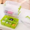 Caja de almacenamiento para piezas pequeñas de bloques de construcción de juguete y artículos varios, caja organizadora de herramientas, caja de almacenamiento y organización con cajón compartimentado