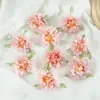 V Estilo Antiguo Flor de Seda Flores de Peonía Simuladas Pasador Hecho a Mano para Hanfu Accesorios para el Cabello Materiales para Bricolaje Flores Falsas Accesorios para Corona de Flores de Boda