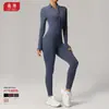 Mono de Yoga con Cremallera de Manga Larga para Mujer, Estilo Europeo y Americano para Otoño e Invierno, Mallas de Secado Rápido para Fitness de Alta Intensidad, Running