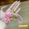 Chaveiro Urso Bolo Pequeno Ouro Puro 999 Urso de Lã Boneco Estéreo Chaveiro Pingente Mochila Casal Presente Lote