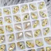 K9 Estilo Huazi Facetado Colorido 6*10 Formato de Ovo de Pombo Pontiagudo Brilhante Costas Pontiagudas Alta Qualidade Luxo Leve Decorações de Strass para Nail Art