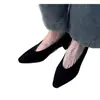 Zapatos de Gamuza de una Sola Capa Estilo Coreano para Otoño para Mujer, Zapatos de Leche Simples, Otoño e Invierno 2024, Versátiles, Modernos, de Tacón Grueso, Retro, Bajos, Estilo Nuevo