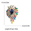 Broche de aleación con diamantes grandes de África, muy vendido, estilo retro de alta gama, para mujer, con ramillete y joyería.