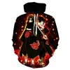 Sudadera Serie Ninja Tendencia de Animación Impresión Digital 3D Traje de Béisbol Manga Larga Dibujos Animados Sudadera para Hombre