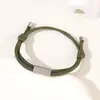 Pulseira Tubular Europeia e Americana Transfronteiriça com Cordão Duplo Colorida Aço Inoxidável Cor Impressão e Gravação Pulseira de Corda Trançada Ajustável