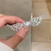 Pinza para el Cabello Súper Brillante con Pedrería para Mujer 2026 Nuevo Clip Lateral de Alta Gama para la Frente Pinza para Flequillo Lateral Accesorio para el Cabello