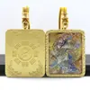 Pingente Colar Thangka Imortal Taoísta Três Puros Taiyi Mestre Celestial Símbolo Tai Chi Bagua Pingente Zhao Gongming Guan Gong