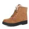 Botas de Nieve para Mujer, Botas Martin Planas, Botines Cortos Acolchados de Algodón para Invierno, Zapatos de Algodón para Mujer, Talla Grande, Transfronterizo, Cómodos y Versátiles