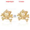 Pendientes de calavera retro personalizados, joyería transfronteriza europea y americana, pendientes de calavera gótica rockera para mujer.