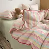 Nuevo Juego de Cama de Cuatro Piezas de Tela Catiónica Clase A 2026, Estilo Minimalista - Abrazando la Simplicidad, Funda de Edredón Individual de 150*200cm
