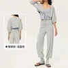 Conjunto de Ropa de Yoga Relajado y Elegante para Mujer, Conjunto Casual de Tres Piezas para Entrenamiento de Pilates, Running y Fitness