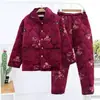 Pijama de Otoño e Invierno para Mamá, para Mujeres de Mediana Edad y Mayores, Estilo Franela, Estilo para Todas las Estaciones, Talla Grande, Estilo Engrosado de Invierno, Cálido y Cómodo