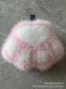 Colgante de Felpa Imitación Piel de Visón Encanto Pequeño Bolso de Pata Llavero de Pata de Oso Llavero de Coche Lindo y Adorable