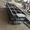 Carro plataforma de mina de carvão para comércio exterior com pino de conexão de corrente de três anéis, carro de transporte ferroviário de mineração, carro plataforma ampliado e pesado