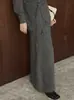 Nuevo Conjunto de Punto Retro Coreano de Invierno: Cárdigan Holgado + Falda, Dos Piezas Cómodo y de Moda para Mujer