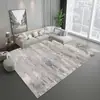 Estilo Minimalista Abstracto Dormitorio Sala de Estar Sofá Mesa de Café Alfombra Terciopelo de Cristal Alfombra Completa Área Grande Antideslizante Eliminación de Polvo Felpudo para Piso