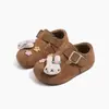 Sapatos Infantis Modernos de Desenho Animado 2026 Novos Sapatos de Princesa Velcro Sapatos Únicos Menina Bebê Sapatos Pequenos de Couro Sapatos Casuais Mocassins