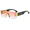 Gafas de sol sin montura cuidadosamente seleccionadas, Gafas de sol, Protección solar, Gama alta para hombre, Para mostrar la cara de la mujer, Pequeñas para tomar fotos, Visores solares de corte angular para conducir, Espejos de PC