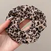 Goma de pelo scrunchie de alta gama estilo coreano con estampado de leopardo para mujer 2026 Nuevo accesorio para moño y cola de caballo elegante