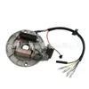 JH70 piezas de motocicleta juego completo de conjunto de bobina de encendido de magneto soporte de disco estator gatillo de acero magnético