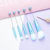 5 piezas de brochas de maquillaje con mango de metal para bricolaje, brochas para reparar trajes, brochas para rubor, brochas para corrector, brochas para sombras de ojos, brochas para cejas, venta al por mayor