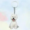 Llavero de gato tuxedo blanco y negro acrílico transfronterizo con diseño de doble cara, accesorio de llavero para mascotas adecuado para mochilas
