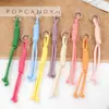 Estilo Coreano Personalidad Ins Popular en Internet Color Lanyard Colgante Corto Colgante Bolsa Bolsa de Cuerda Corta Llavero Colgante de Bolsa
