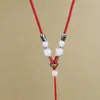 Pingente de Jade, Ornamento de Jade, Pingente de Jade com Corda para Pendurar, Cordão Grosso para Colar, Acessório de Pingente, Acessório de Jade, Placa de Jade