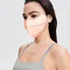 Nueva Mascarilla Tridimensional Degradada de Seda de Hielo, Delgada y Transpirable, Para Rostro Completo Anti-UV para Exteriores, Mascarilla Protectora Solar para Ojos sin Marcas