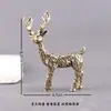 Estatueta de Latão de um Cervo com Você Mercado Cultural e Criativo Pequenos Artesanatos Presente para o Dia dos Professores Cervo Sika Transfronteiriço Atacado