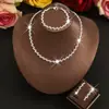 Conjunto de Colar e Brincos Geométricos Relâmpago com Corrente de Garras de Strass Ecológico, Moderno e Simples, para Acessórios de Deslocamento Diário, Atacado, Versátil