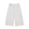 Pantalones Cortos Casuales de Verano ALINDM para Mujer Tallas Grandes, Adelgazantes 100kg Cintura Alta Pierna Ancha, Estilo Otoño