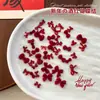 Acessórios de Arte para Unhas com Laços de Veludo de Inverno, Laços Mistos de Resina Vinho Tinto, Acessórios Versáteis de Decoração de Unhas para o Ano Novo