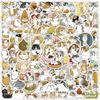 Adesivos fofos de animais pequenos estilo ins 100 ursos amarelos e gatos lindamente embalados adesivos decorativos para diário DIY
