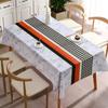 Mantel de pata de gallo Impermeable y a prueba de aceite Mantel sin lavado Mantel para el hogar Estilo Ins Mantel para mesa de café Alfombrilla atmosférica para mesa de comedor