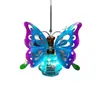 Luminária Pendente Solar Popular para Jardim Transfronteiriça Abelha Besouro Flamingo Borboleta Beija-flor Decoração Suspensa Luz Decorativa Externa