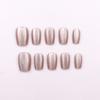 Internet Celebrous New Simple Solid Color Cat's Eye 30 Peças Peças de Manicure Advanced Sense Pure White Prefabricated Armor Wear Armor