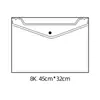 Bolsas para Archivos Transparentes Personalizadas en Múltiples Tamaños, Bolsas de Archivo de Plástico PP con Broche de Presión Tamaño 16K, Bolsas Gruesas de Papel para Examen de Arte de 8 Paneles, Impermeables