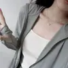 Ropa de Protección Solar Refrigerante para Mujer, Nuevo Estilo de Verano, Holgada, Transpirable, Top Delgado, Anti-UV, Protección Solar, Unisex