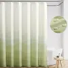 Cortina de ducha transfronteriza con diseño de ola de mar color lila degradado, impresa digitalmente, cortina divisoria impermeable y a prueba de moho para baño
