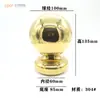 Bola Integral de Aço Inoxidável com Base Bola Oca Bola Redonda Suporte de Bola para Corrimão de Escada Bola Decorativa para Poste de Guarda-Corpo de Cerca Base